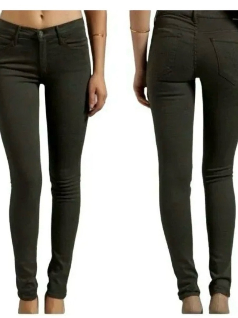 MOTHER Freja + Mother The Muse Skinny Jeans in Games Girls Play Grey Size 28